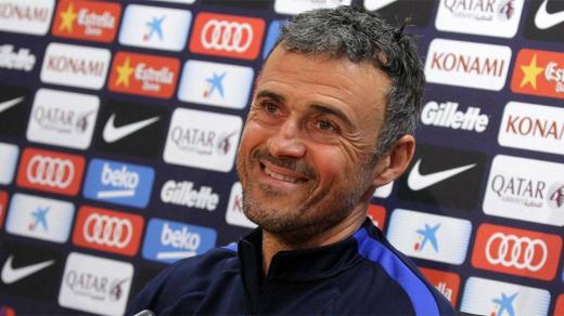 المؤتمر الصحفي للسيد لويس انريكي الخاص بمباراة الغد أمام اتلتيك بلباو على ملعب الكامب نو