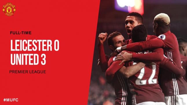 تقرير مباراة مانشيستر يونايتد وليستر سيتي ضمن الجولة 24 من الدوري الانجليزي