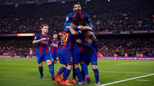 تقرير مباراة برشلونة واتلتيكو مدريد ضمن بطولة كأس ملك اسبانيا منحة الفوز للفريق الكتالوني لنهائي الكاس