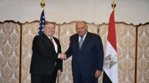 المتحدث الرسمي باسم الخارجية المصرية: اتصال شكرى وبومبيو ناقش الأزمة الليبية وملف سد النهضة