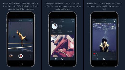 Odio تحميل تطبيق Odio الخاص بإنشاء صور GIF المتحرك بالإضافة إلى مميزات عديدة