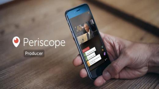 إطلاق خدمة Periscope Producer البث المباشر من قبل تويتر