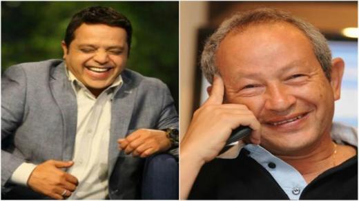 وصلة كوميدية بين نجيب ساويرس ومحمد هنيدى