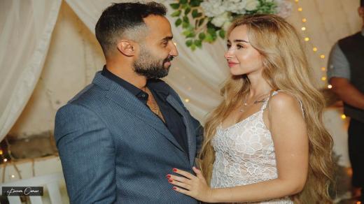 احتفال الفنانة هنا الزاهد بخطبتها على الفنان أحمد فهمي