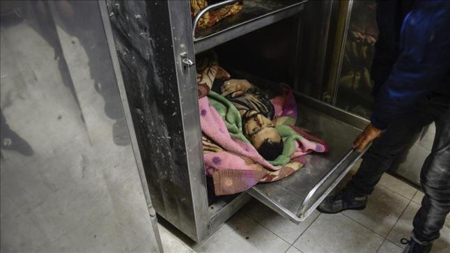 جنازة مهيب لاثنين من الشهداء بفلسطين بعد قصف إسرائيلي .